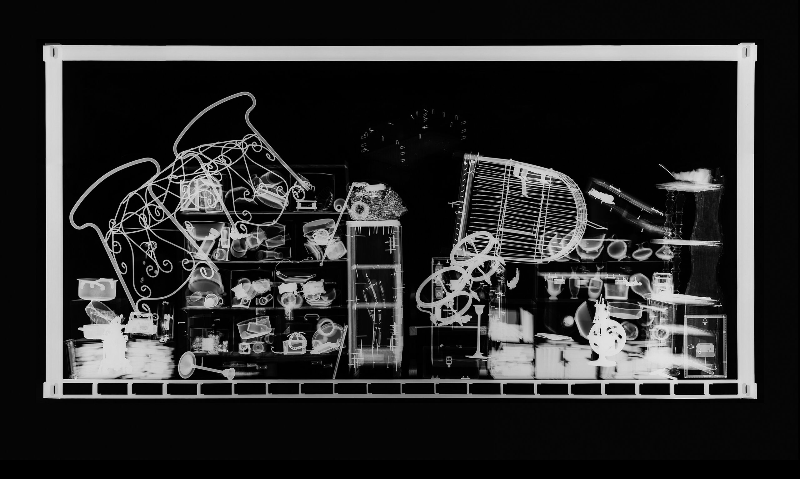 "Hab und Gut N° 4", 2012, Radiografie auf Röntgenfilm, 98,7 x 21